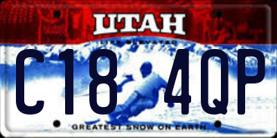 UT license plate C184QP