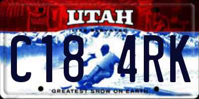 UT license plate C184RK