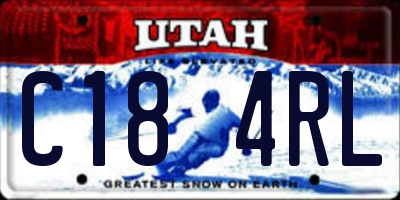 UT license plate C184RL