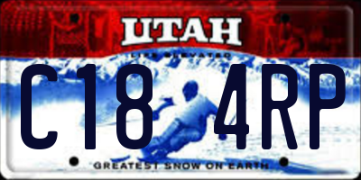 UT license plate C184RP