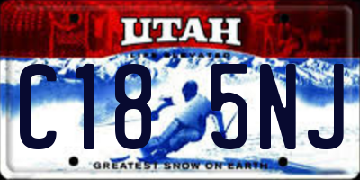UT license plate C185NJ