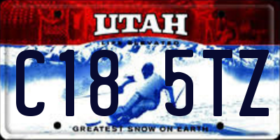 UT license plate C185TZ