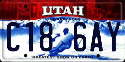 UT license plate C186AY