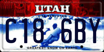 UT license plate C186BY