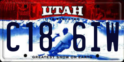 UT license plate C186IW