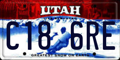 UT license plate C186RE