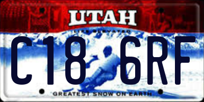 UT license plate C186RF