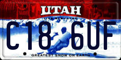 UT license plate C186UF