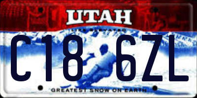 UT license plate C186ZL