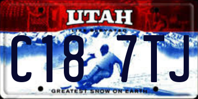 UT license plate C187TJ