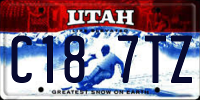 UT license plate C187TZ