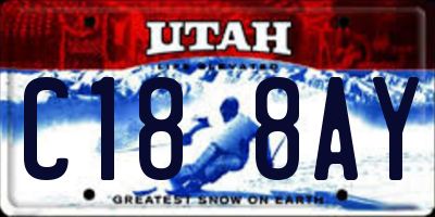 UT license plate C188AY