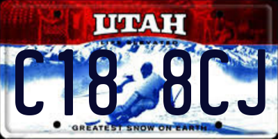 UT license plate C188CJ