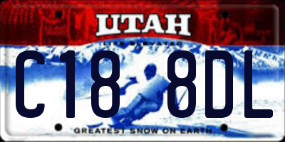 UT license plate C188DL