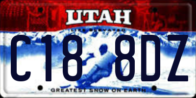 UT license plate C188DZ