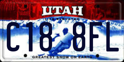UT license plate C188FL