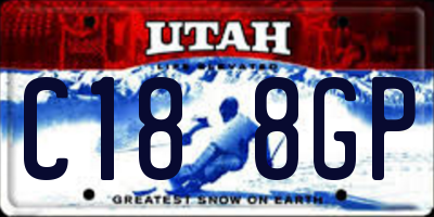 UT license plate C188GP