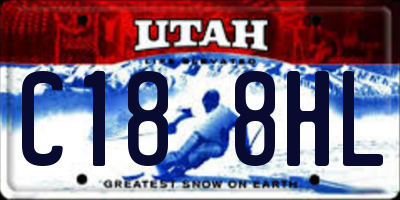 UT license plate C188HL