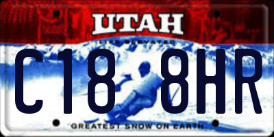 UT license plate C188HR