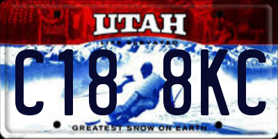 UT license plate C188KC