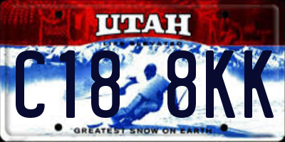 UT license plate C188KK