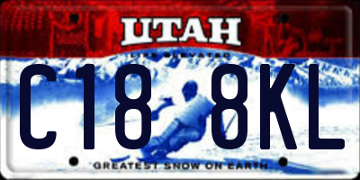 UT license plate C188KL