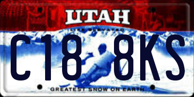 UT license plate C188KS