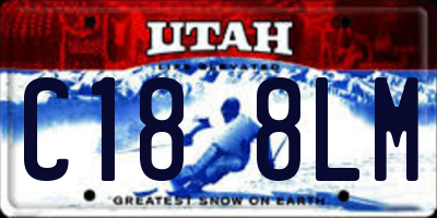 UT license plate C188LM