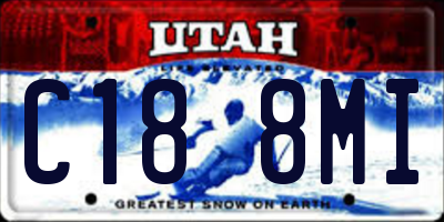 UT license plate C188MI