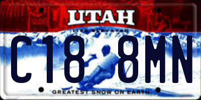 UT license plate C188MN