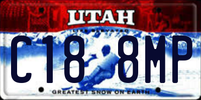 UT license plate C188MP