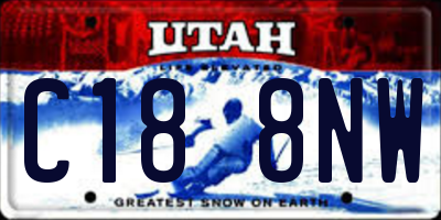UT license plate C188NW