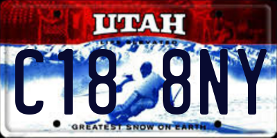 UT license plate C188NY
