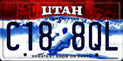 UT license plate C188QL