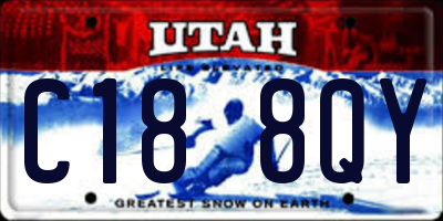 UT license plate C188QY
