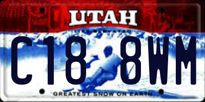 UT license plate C188WM