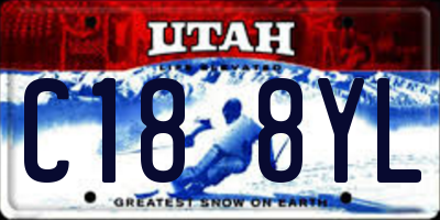 UT license plate C188YL