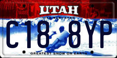 UT license plate C188YP