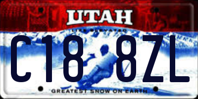 UT license plate C188ZL