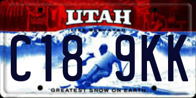 UT license plate C189KK