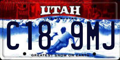 UT license plate C189MJ