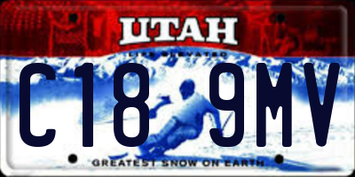 UT license plate C189MV