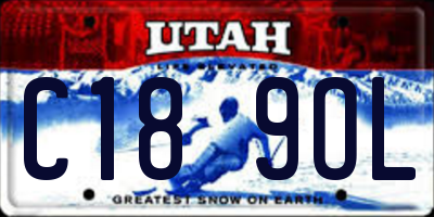 UT license plate C189OL