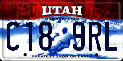 UT license plate C189RL