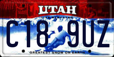 UT license plate C189UZ