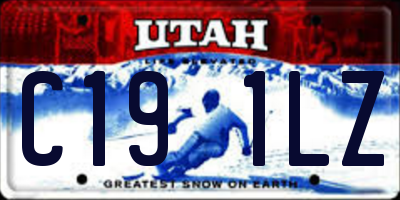 UT license plate C191LZ