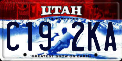 UT license plate C192KA