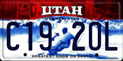 UT license plate C192OL