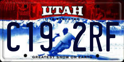UT license plate C192RF