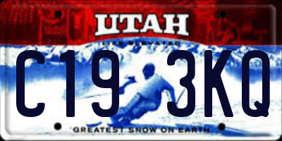 UT license plate C193KQ